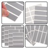 LIOOBO 50pcs Scratch Card Stickers with Silver Film to Write