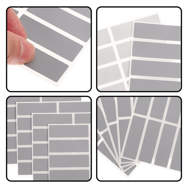 LIOOBO 50pcs Scratch Card Stickers with Silver Film to Write