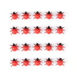 ANCLLO 50Pcs Ladybug Decorative Refrigerator Magnets Perfect Fridge Magnets for House Office Personal Use-Red
