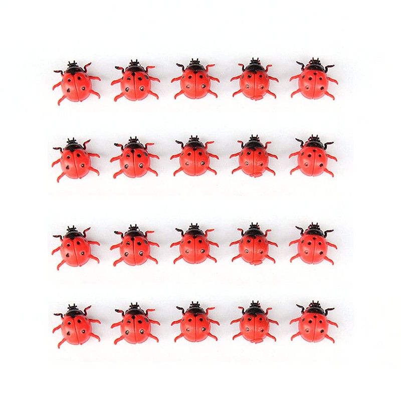 ANCLLO 50Pcs Ladybug Decorative Refrigerator Magnets Perfect Fridge Magnets for