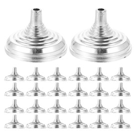 Operitacx 30 Pcs Mini Flag Holder Stands Table Flag Holders Desk Flag Stands Mini Flag Bases for Office Desk Table Centerpieces Party Supplies Silver