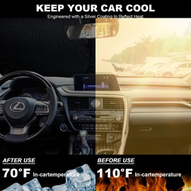 Car Windshield Sun Shade for Lexus RX 2016-2022 Accessories Lexus RX350 300 450 Sunshade Window Sun Visor Protector Foldable Blocks UV Rays Keep Your Car Cool