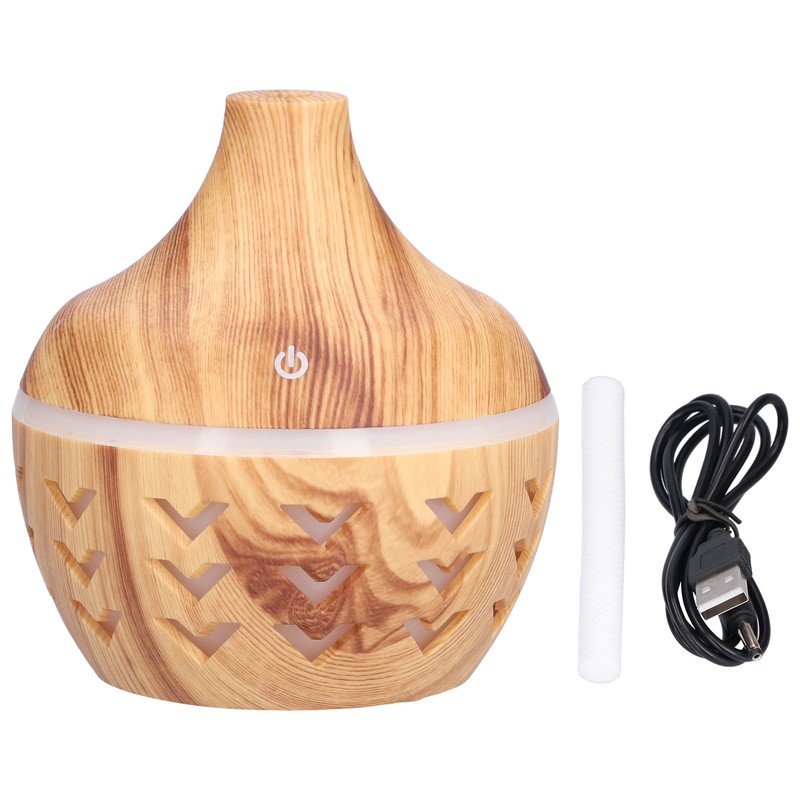 300ml Wood Grain Aroma Diffuser USB Air Purification Aromatherapy Humidifier