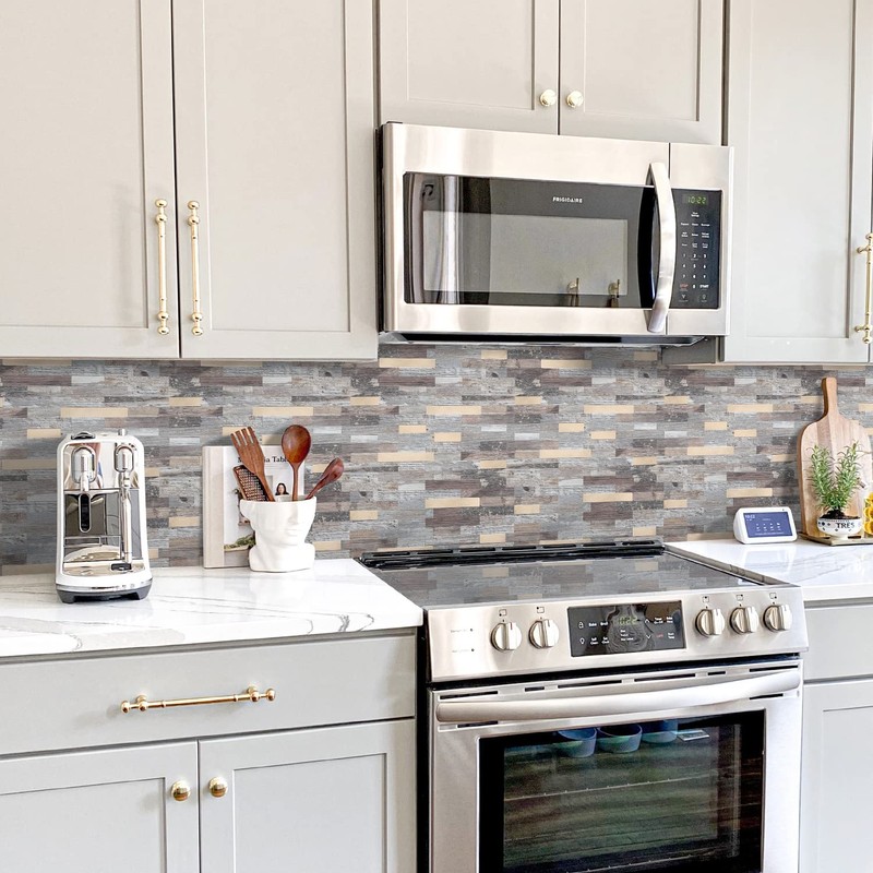STICKGOO Peel and Stick Backsplash, PVC Wall Tiles Stick on