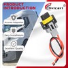 Svicari High/Low Beam Headlights Pigtail Connector Wire Harness Fit for