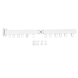 Clothes Drying Rack Wall Mounted Laundry Rack Space Saving for Balcony Bathroom Aluminum Alloy Style 2