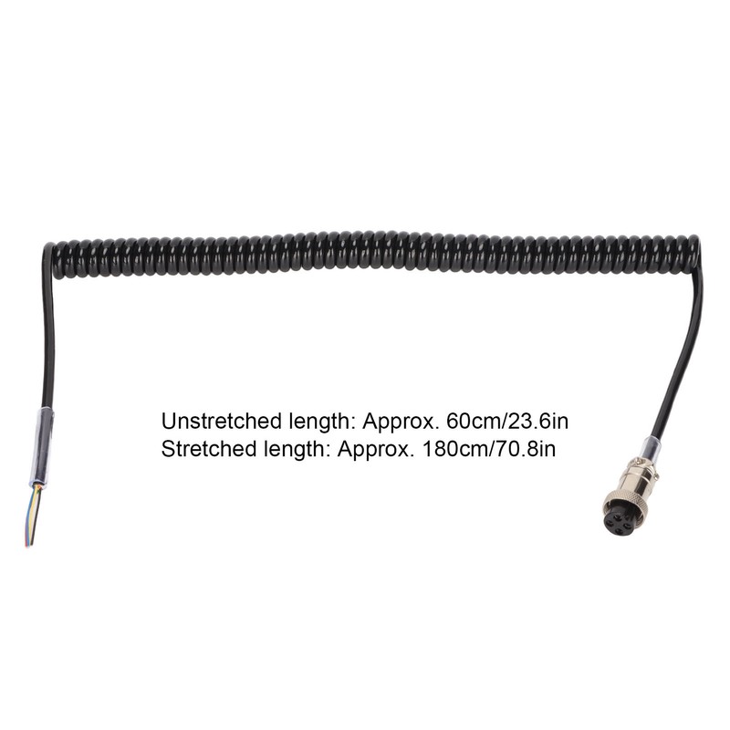 Radio Microphone Cable Replacement Female Hand Mic Cord with Prewired