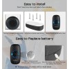 KERUI Wireless Doorbell Plug-In LED Lights Waterproof Long Range Receiver