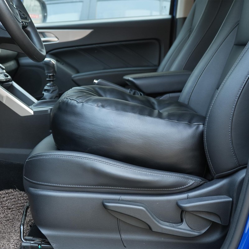 YOUFI Super Thicken Leather Car Seat Cushion for Adults -