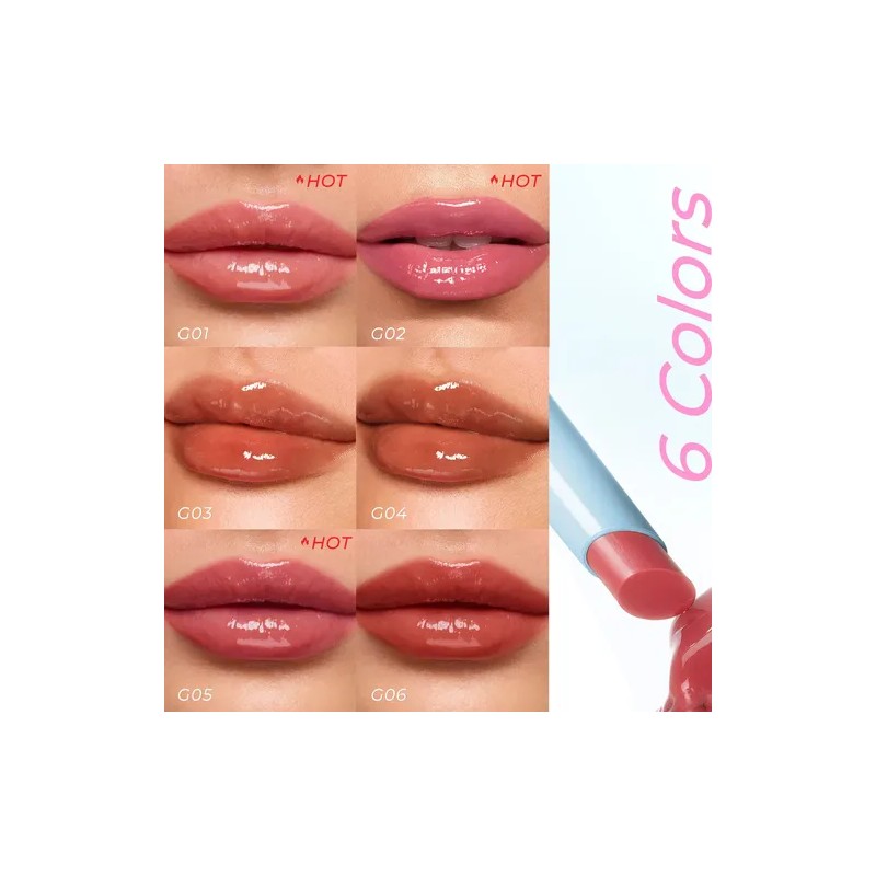 Labial Gloss Brillo Lápiz Maquillaje Larga Duración Hidratan