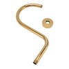 Stainless Steel S Shaped Raised Shower Arm and Flange NPT