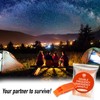 Bramble - 10 Emergency Orange Survival Safety Whistles - Distress