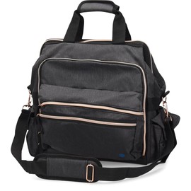 Nurse Mates Ultimate Nursing Bag | Multiple Compartments | Interior Laptop Compartment | Durable Zippers | Charcoal Rose