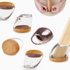 Slanted Chair Leg Floor Protectors(Clear, Fit: 0.8"-1.1")