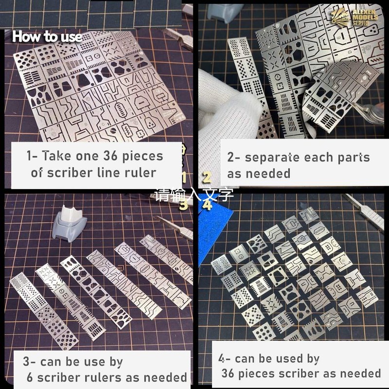 for Hobby Model Craft GK Tool Carving Auxiliary Ruler Stainless