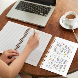 VIIJJUE Christian Notebook, Christian Notebooks for Women, Bible Journal for Women, Church Notes Notebook, Prayer Journal, Bible Journaling Notebook, Hardcover Spiral Notebook 5.5x8.3 Inch