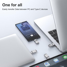 TOPESEL Dual 2-in-1 USB Stick 256GB USB Flash Drive USB 3.0 Clé USB C Drive 256 gb Memory Stick with Waterproof Metal Material USB C und USB A for PC and OTG-Enabled Type-C Devices