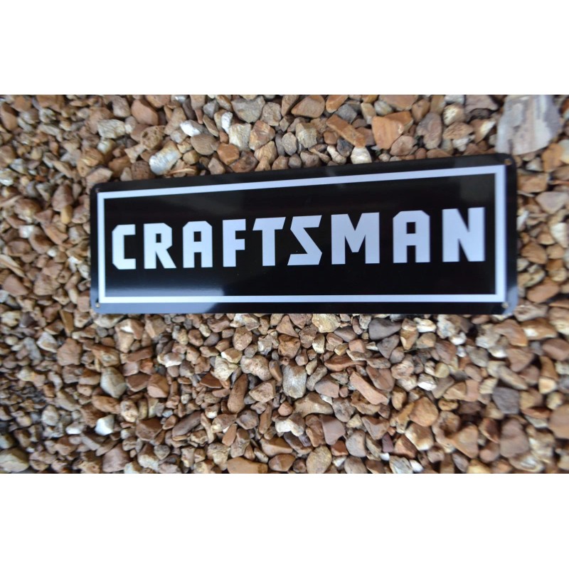 CRAFTSMAN TOOL SIGN Mechanic Sears Workbench Shop Advertising Logo Garage