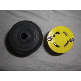 L1530-C PASS & SEYMOUR 30 AMP, 3 PHASE, 4 WIRE, 250V LOCKING FEMALE CORD END PLUG, 30A 4W GROUNDING TURNLOK TWIST LOK, NEMA L15-30C