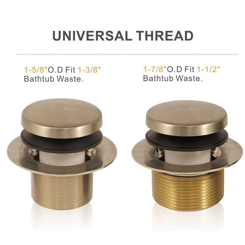 Tip Toe Bathtub Tub Drain Conversion Kit Assembly, Wellup Tub