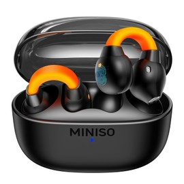 MINISO MS191 AI Translation Earbuds in Real Time, 3 in 1 Language Translator Earbuds Open Ear Clip Wireless Headphones Support 135 Languages Translation Device for Travel Business Learning