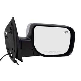 Replacement Passengers Power Side View Mirror Heated w/Chrome Cover Compatible with 2004-2015 Titan 96301-ZC20A