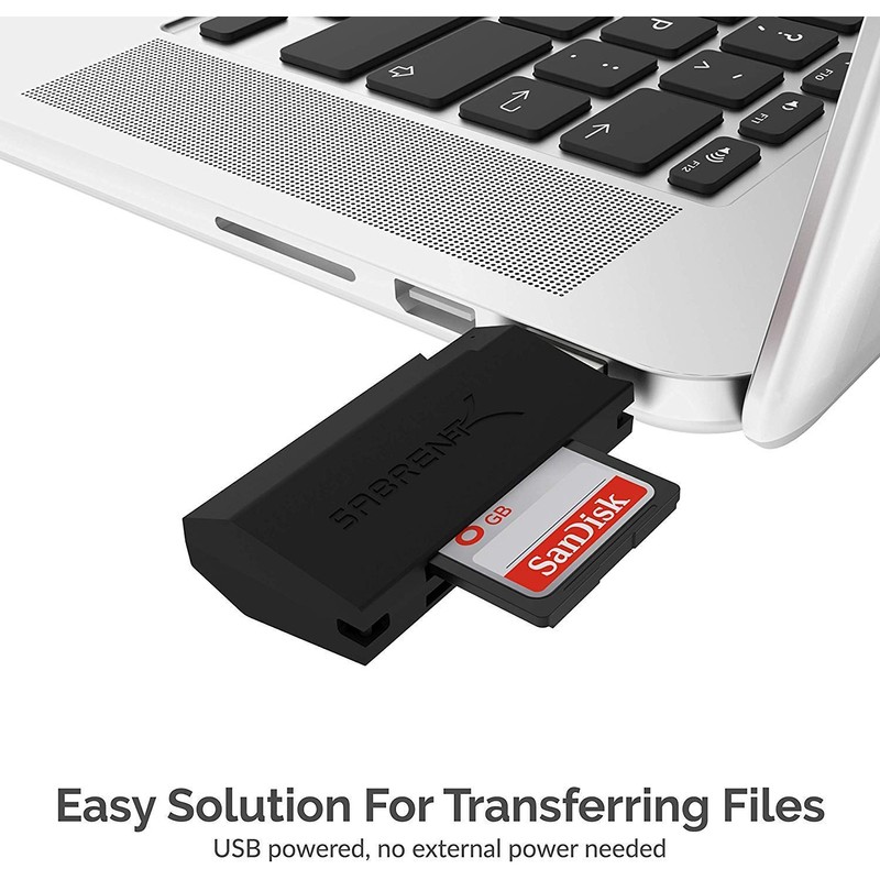 SABRENT SuperSpeed - Lector de tarjetas de memoria flash USB