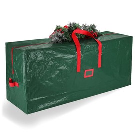 Hillylolly Christmas Tree Bag, Green Storage Bag for Christmas Tree, Waterproof Christmas Tree Cover, Christmas Tree Storage Bag, Rectangular, 138 x 32 x 66 cm