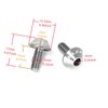 Ruimou 4pcs M5x12mm Screws Bicycle Water Bottle Holder Hex Bolts