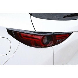ANUNFRRE Car Accessories Fit for Mazda CX-5 CX5 2017-2022 ABS Exterior Tail Light Lamp Cover Trim (Carbon Fiber) 4PCS Set
