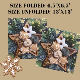 Keep Unique 20-ct 13x13 Christmas Ornaments Paper Luncheon Decoupage Napkins, 3-Ply Servilletas Printed Napkin for Art, Dinner and Party, Disposable Napkins Decor
