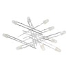 [100pcs] LED Cannonball Type 3mm Milky White Lens 2000-3000mcd 6500-7000K