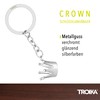 TROIKA Crown Keyring - Crown - Cast Metal - Chrome