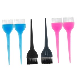 Mikinona 6pcs Hair Dye Brush Comb Smooth Handle Hair Styling Tools Portable for Home Salon