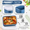 Nuogo 8 Pcs 1 Cup Silicone Freezer Containers with Lid