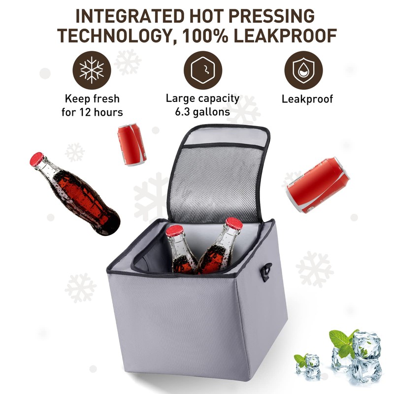 HIRALIY 4 in 1 Car Trunk Storage Organizer with Leakproof
