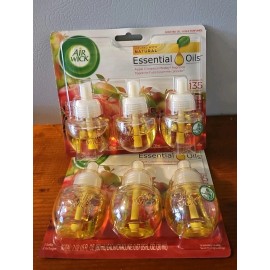 Air Wick Scented Oil 6 Plug In Refills Apple Cinnamon Medley 