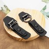 LT Easiyl 4 Pairs Black Metal Leather Clasp Fasteners PU