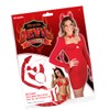 Kangaroo Tail and Bow Sequin Devil Set, Red, Adult Size,