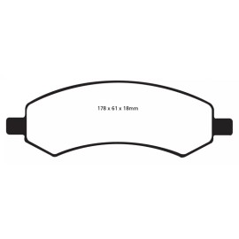 EBC for 2006-09 Chrysler Aspen 4.7 Greenstuff Front Brake Pads