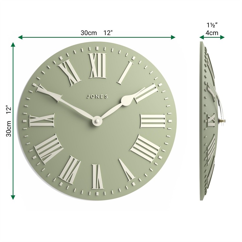 Jones Clocks® Strand wall clock | Modern convex clock |