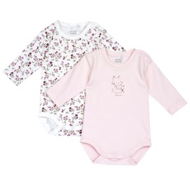 Chicco Body a Manica Lunga Bimba 0-24 de Manga Larga Fabricado en Algodón Suave con Abertura en el Hombro y Botones FW25 253