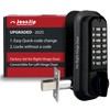 JOUNJIP Mechanical Deadbolt Lock - Keyless Entry Door Lock -