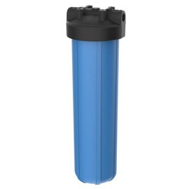 Pentair Pentek 150468 Big Blue Filter Housing, 3/4" NPT #20 Whole House Heavy Duty Water Filter Housing with High-Flow Polypropylene (HFPP) Cap, 20-Inch, Black/Blue