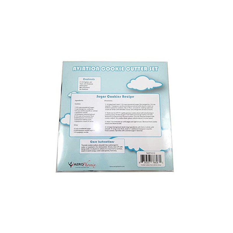 Aviation Cookie Cutter Set