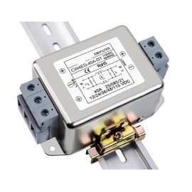 Filtro emi de riel CW4ED-40A-DT DC12V24V48100V30A40A50A Tarjeta de Terminal de purificación de Fuente de alimentación de sección Simple y Doble Riel t