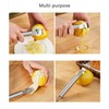 TIYOORTA Stainless Steel Lemon Zester Grater with Hole Citrus Orange