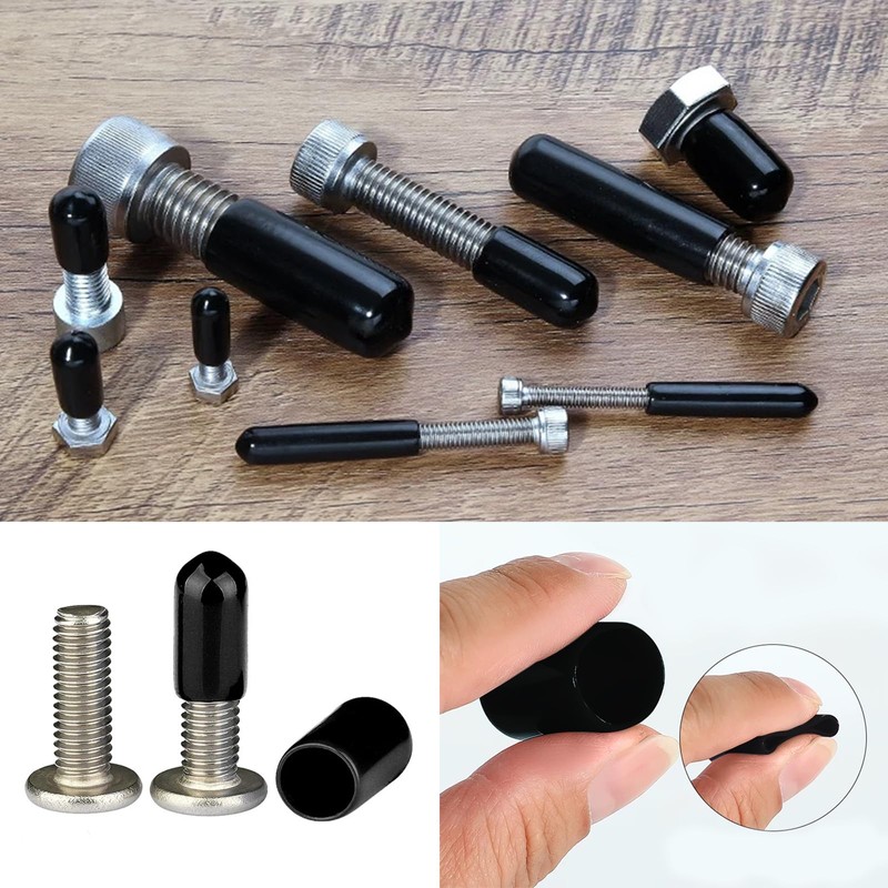 HLIWS Pack of 200 10 mm Rubber End Caps -