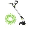 FourShow 50Pcs【PA6】 Plastic Blades Compatible with Gtech Grass Trimmer Strimmer