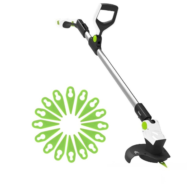 FourShow 50Pcs【PA6】 Plastic Blades Compatible with Gtech Grass Trimmer Strimmer